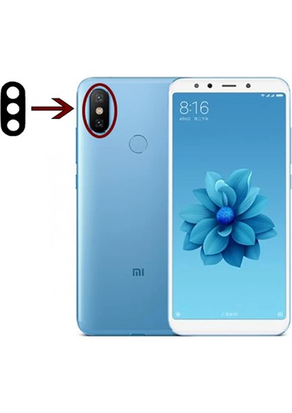 Xiaomi Mi 6x A2 Arka Kamera Lens CAM-(5775) - TGZ6173-8259