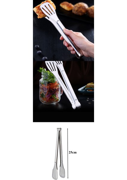 Turk Izgara Maşası Çelik Giorgianni Design - TGZ9495-3605