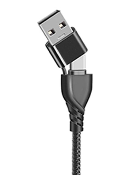 Ally 2in1 USB Lightning To Pd Kablosu+Usb KABLO-(5775) - TGZ2796-9736