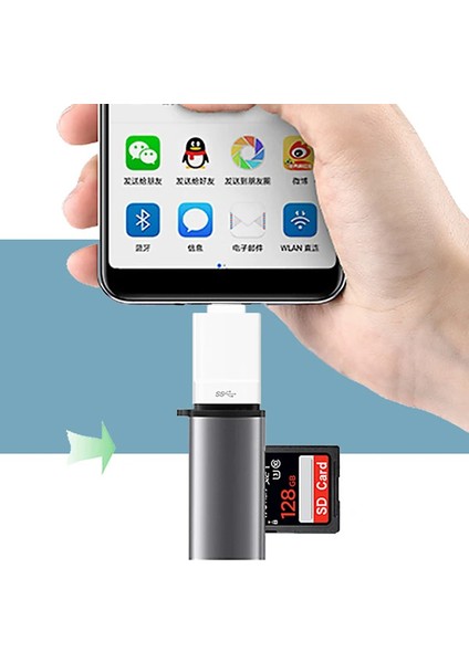 Iphone Nk-03 USB To Otg Sd Kart Okuyucu Iphone 14-13-12 11-(5775) - TGZ6554-5406