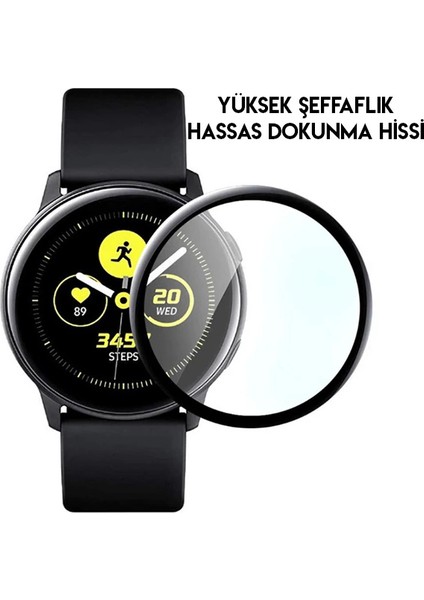 Sm Galaxy Watch Active 2 44MM 3D Kavisli Pc+Pmma Ekran KORUYUCU-(5775) - TGZ2970-8257