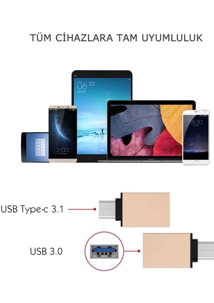 Ally USB Type C Otg Converter Çevirici BAŞLIK-(5775) - TGZ6126-3568