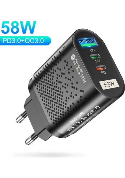 Uslion Pd 58W USB + Type-C Hızlı Şarj BAŞLIĞI-(5775) - TGZ6386-2796