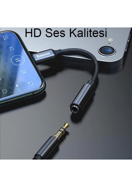 Baseus L3 iPhone Için 3.5mm Kulaklık Ses ADAPTÖRÜ-(5775) - TGZ4199-6660