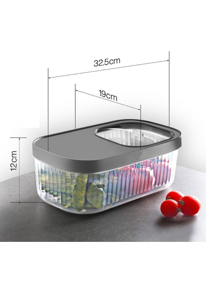 Turk Multibox Erzak Bakliyat Kutusu Sürgülü Kapak 5 Litre - TGZ9562-4081