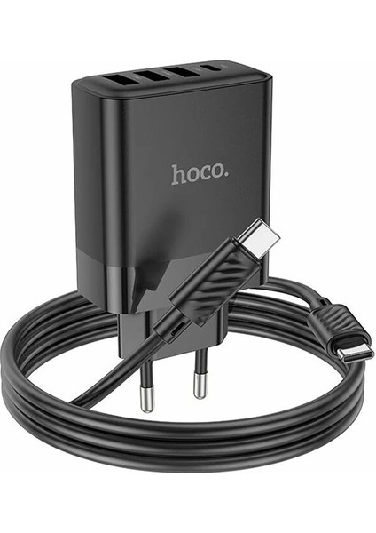 Hoco C127A PD45W(1C3A) Hızlı Şarj Aleti + Type-C To Type-C Kablo SETI-(5775) - TGZ3140-7039