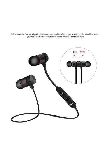 Xt-6 Mıknatıslı Sport Wireless Kablosuz Bluetooth KULAKLIK-(5775) - TGZ2482-3099