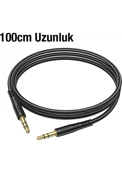 Hoco UPA24 Aux To Aux 3.5mm Ses Aktarım Kablosu 1MT-(5775) - TGZ9635-9102
