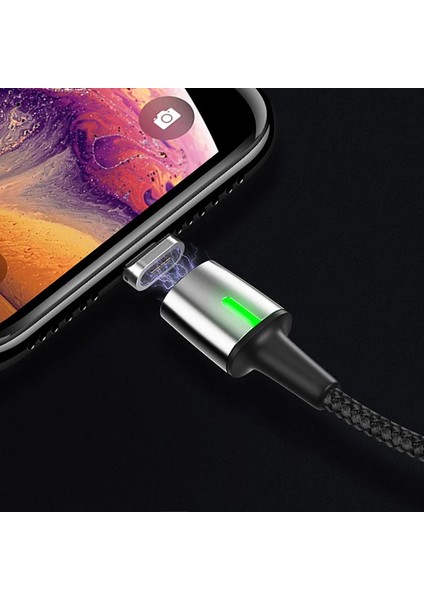 Baseus Zinc Magnetic USB Kablo Şarj Android Mikro Başlık 2metre 1.5A-(5775) - TGZ9777-4846