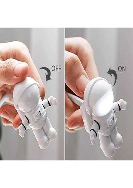 USB Astronot Gece Lambası Masa Lambası Kitap Okuma Lambası Işığı (4767) - TGZ6072-9195