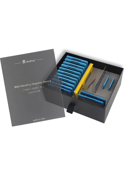 Sofix S-F302 Macbook Ram Nand T2 Bga Çip Onarım Kalıbı Kit A2159