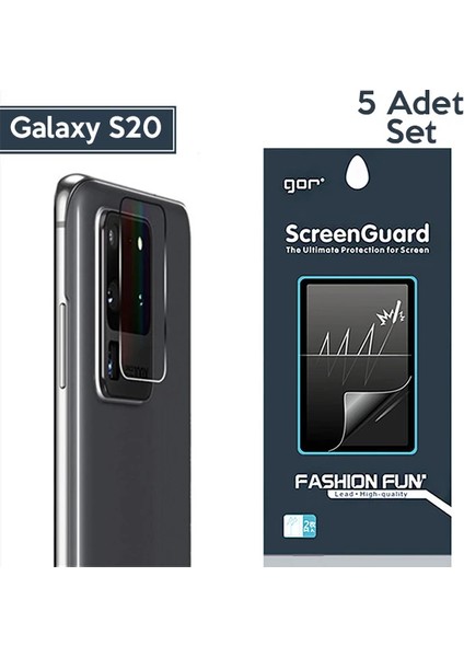 Gor Samsung Galaxy S20 Kamera Lens Koruyucu 5 ADET-(5775) - TGZ9429-5399