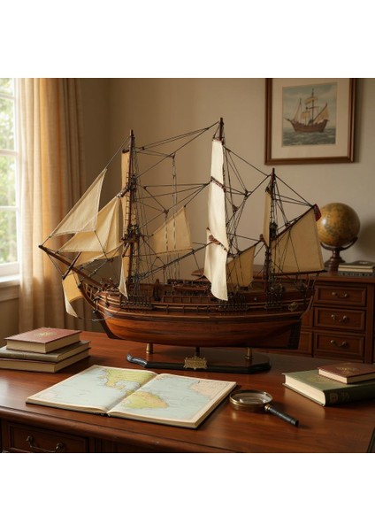 Denizcilik Grubu-Vietnam Gemiler-Hms BOUNTY-80X20X78 CM-JTS0020W-80 modelleri