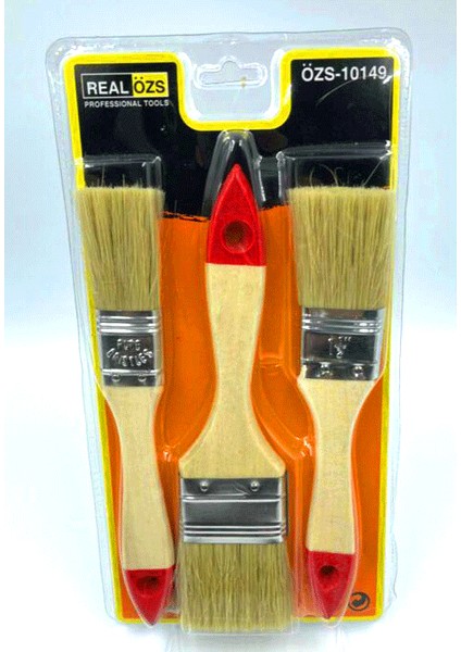 3 Parça Boya Kestirme Fırça Seti No-1- 1.5 -2 (4767) - TGZ9230-6511