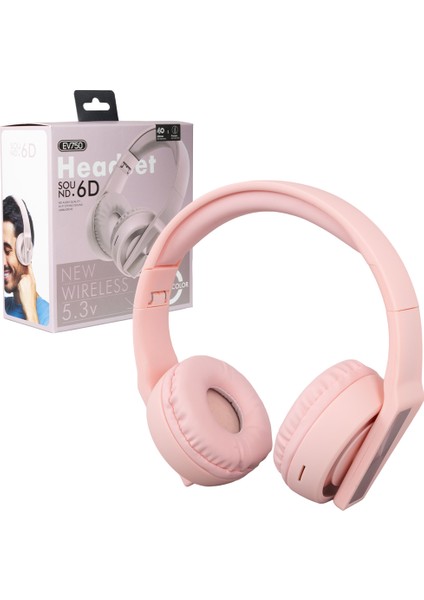Kablosuz Bluetooth Kulaküstü Tasarım Kulaklık EV750 (4767) - TGZ3522-4270