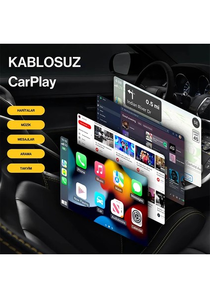 Ally Kablosuz Car Play Adaptörü Apple ve Android Cihazlar Için Wireless Carplay ? - TGZ4151-8338