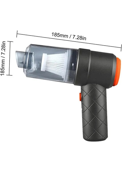 Ally M2037 6000R Portatif Vakumlu Üflemeli Mini Araç Süpürgesi - Toz ve Kül Tem - TGZ1846-1866