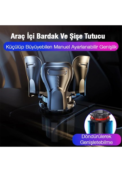 Ally SB-6099 Araç Içi Ayarlanabilir Bardak ve Şişe TUTUCU-(5775) - TGZ8576-8893
