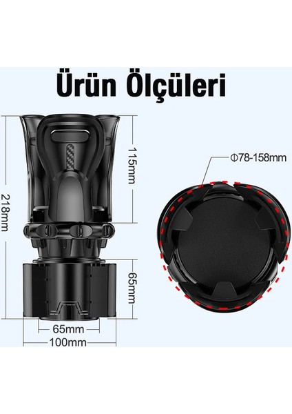 Ally SB-6099 Araç Içi Ayarlanabilir Bardak ve Şişe TUTUCU-(5775) - TGZ8576-8893