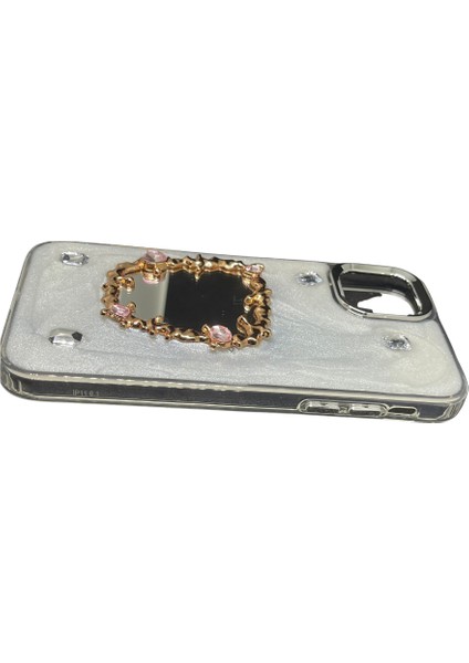 Apple 15 Pro Kılıf Boncuklu El Geçmeli Aynalı Silikon Kılıf modelleri