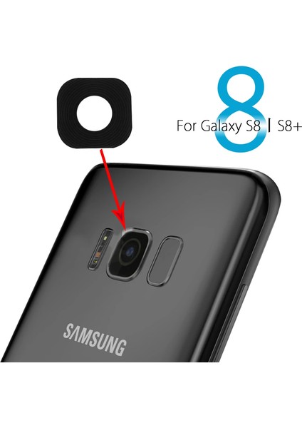 Ally Samsung Galaxy S8-S8 Plus Için Sadece Kamera LENS-(5775) - TGZ6031-8716