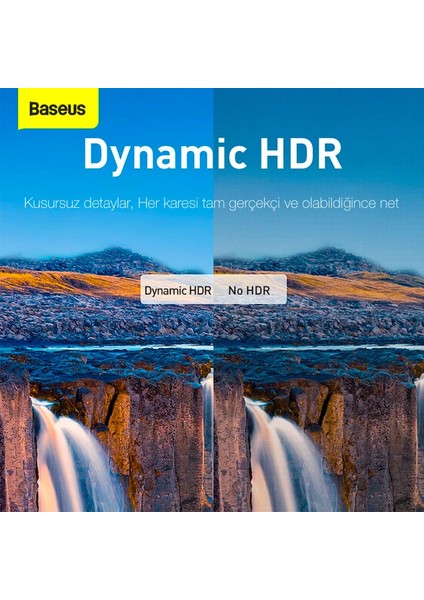 Baseus Hd Series 8k HDMI To HDMI 2.1V HDMI 120hz Kablo 0.5 METRE-(5775) - TGZ3943-1920