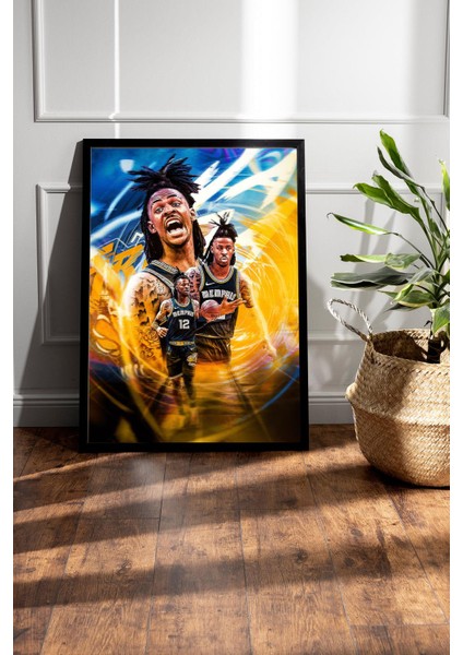 Ja Morant Çerçeveli Tablo - Memphis Grizzlies Nba Posteri Tablo fiyatları