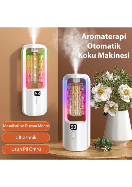 Ezere Aromaterapi Şarjlı Otomatik Koku Makinesi ve KOKU-(5775) - TGZ1809-6751