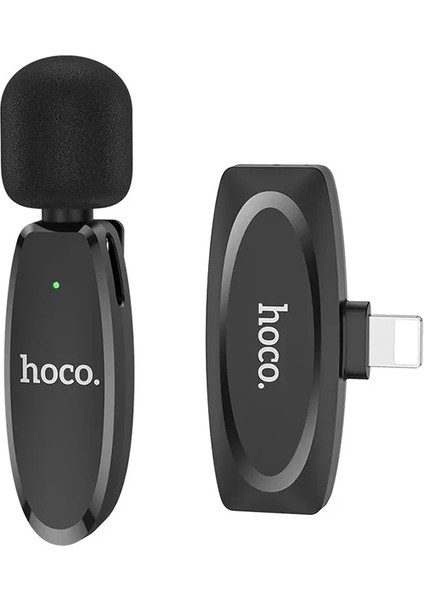 Hoco L15 iPhone Lightning Kablosuz Mini Yaka MIKROFONU-(5775) - TGZ9507-8778