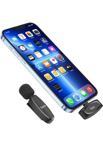Hoco L15 iPhone Lightning Kablosuz Mini Yaka MIKROFONU-(5775) - TGZ9507-8778