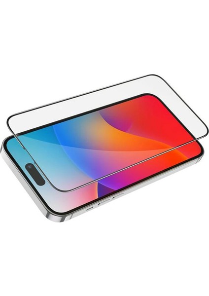 Hoco iPhone 15 Pro Max Full Hd Tempered Kırılmaz Cam Ekran Koruyucu 10 Adet Set-(5 - TGZ6859-1912