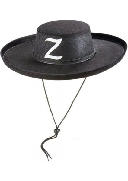 Z Logolu Çocuk Boy Bağcıklı Zorro Şapkası - TGZ3932-7833