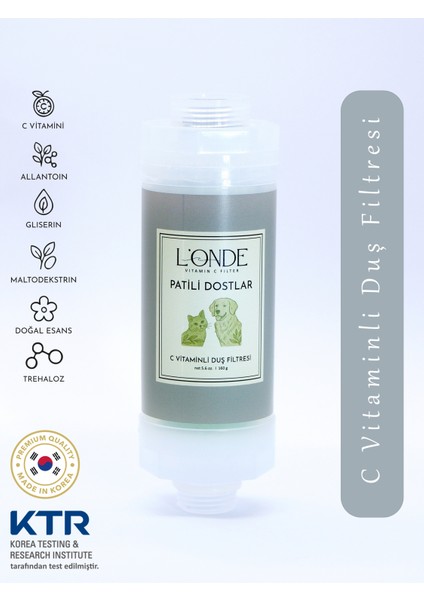 C Vitaminli Duş Filtresi Patili Dostlar (Köpekler Için)