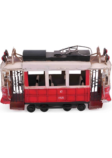 Nostaljik Taksim Tramvay Biblo Metal Istanbul Temalı Hediyelik Dekoratif Masaüstü Aksesuar Vintage Retro Şehir Simgesi Özel Seri fiyatları