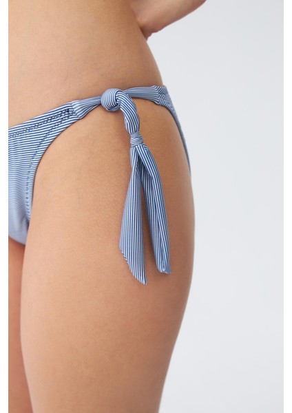 Kadın Straplez Mavi Bikini Takımı