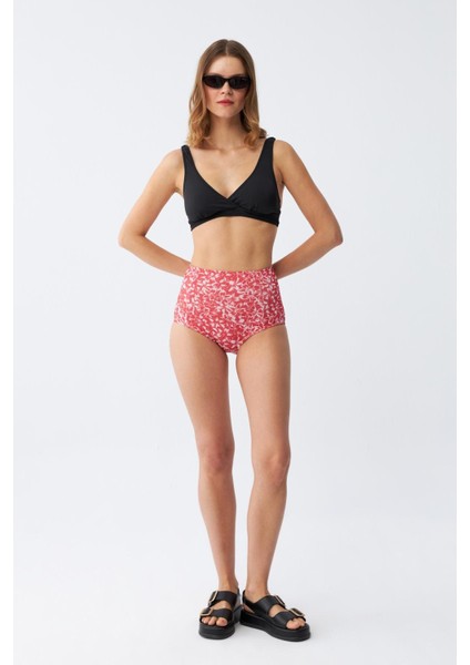 Kadın Pedli Yüksek Bel Bikini Takımı - Siyah fiyatları