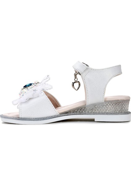 Bufly Fiyonklu Kız Çocuk Sandalet Ayakkabı fırsatları