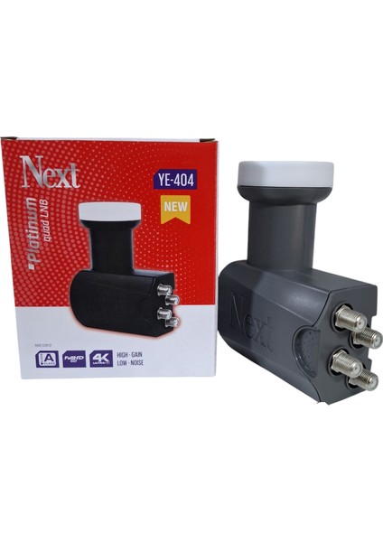 30 Metre Anten Kablosu Full Hd 3D 4K + 4 Lü Lnb YE-404 + 4 Contalı Konnektör