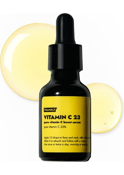 %23 Saf C Vitamini Içeren Leke Karşıtı ve Canlandırıcı Vitamin C 23 Serum 15ML
