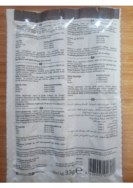 KÖPEK ÖDÜL MAMASI 150 GRAM 8'Lİ fiyatları