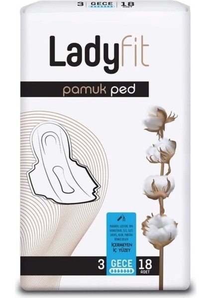 Pamuk Ped Süper Gece 18 Ped x 6 Paket 108 Adet fiyatları