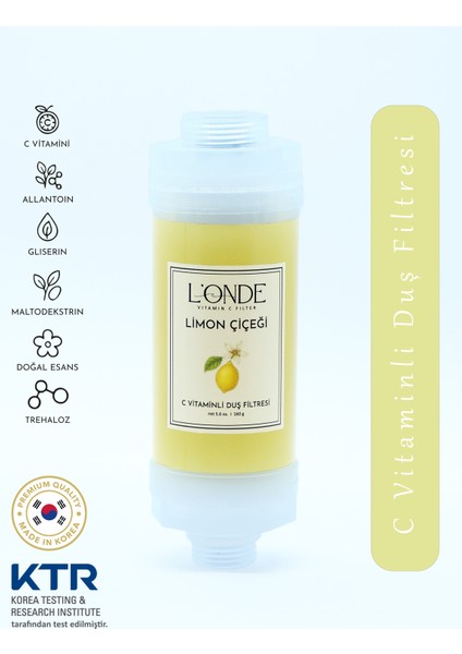 Vitamin C Duş Filtresi Limon Çiçeği