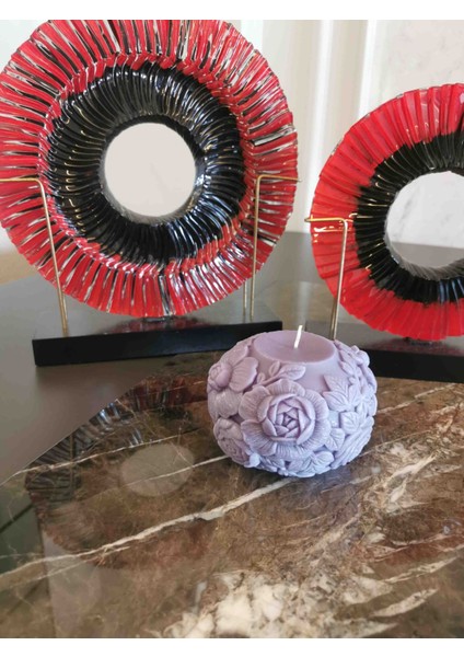 Iv Blue Purple Açık Lila Flowers Çiçek Mum fiyatları
