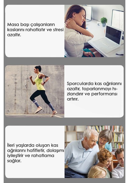 4 Başlıklı Titreşimli Masaj Aleti - Şarjlı Masaj Tabancası Sporcu Bel Sırt Bacak Boyun Masajı fırsatları