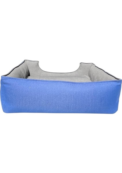 , Mavi-Gri,köpek Yatakları,kedi Yatakları,gabardin Kumaş,yıkanabilir,yastıklı modelleri