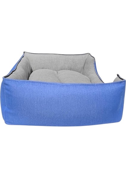 , Mavi-Gri,köpek Yatakları,kedi Yatakları,gabardin Kumaş,yıkanabilir,yastıklı fırsatları