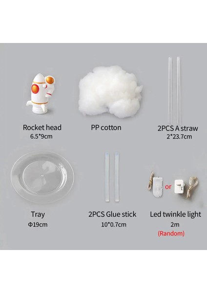 Uçan Astronot Tasarımlı Gece Lambası - LKM8825-6190