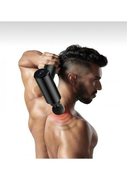 Masaj Tabancası Sporcu Masaj Aleti 4 Başlıklı Şarjlı