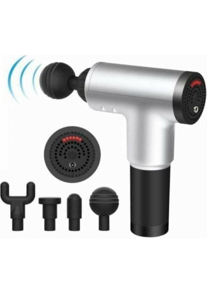 Masaj Tabancası Sporcu Masaj Aleti 4 Başlıklı Şarjlı fiyatları