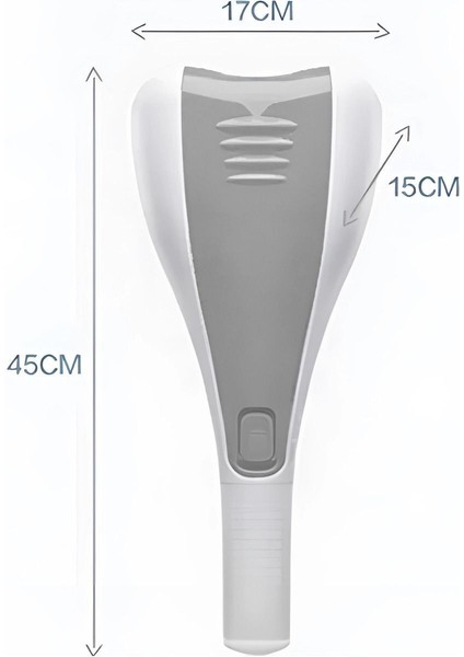 Çift Başlıklı 2 Kademeli Boyun Bel Sırt Bacak Masaj Aleti Büyük Boy 4 Başlık